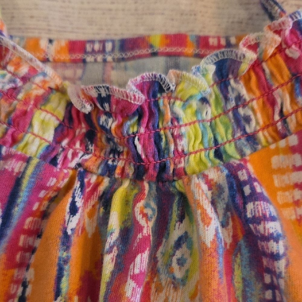 Colorful Patterned Kids Tank Top - Picture 3 of 5